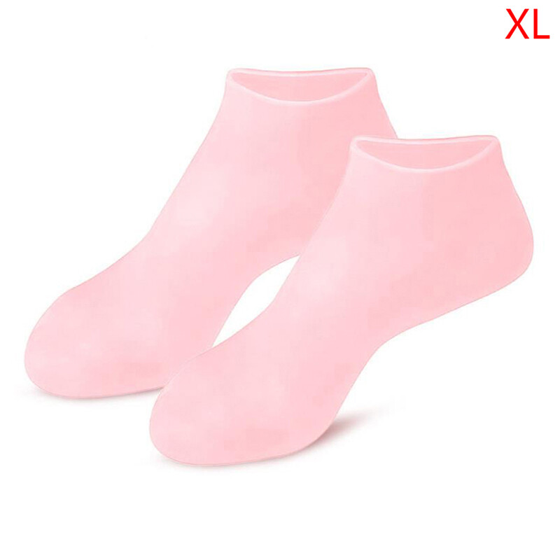 1 Pair Foot Care Socks Spa Silicone Moisturizing Gel Anti Cracking Protecto__-