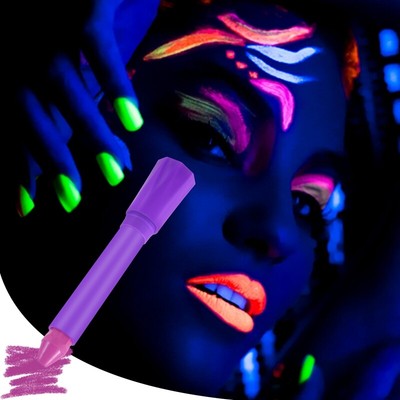 6 Pack Glow in the Dark Face Body Paint Glow Sticks Markers Makeup Face2297
