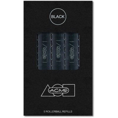 Acme Studios Roller Ball Refill Pack/5 PREFRBKBOX Black - Schmidt, German made