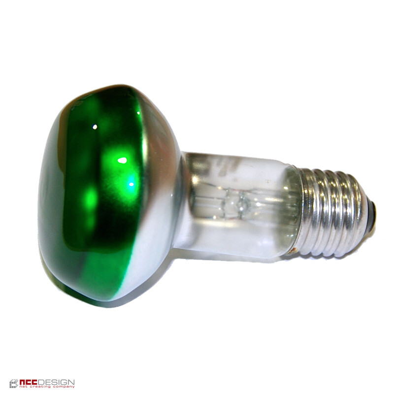 Ampoule Réflecteur Merkur R63 60W E27 - Lumière Verte - Dimmable (intensité Variable) - Neuf