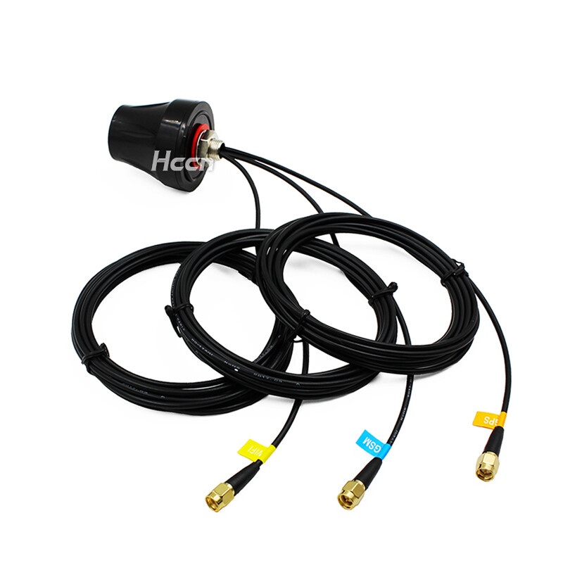 GSM GPS WiFi 3G Antenna waterproof IP67 WCDMA car aerial 118in WIFI RP SMA hole