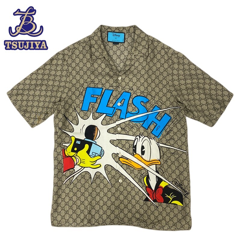 GUCCI Disney Collab. Donald Duck GG Pattern Short Sleeve