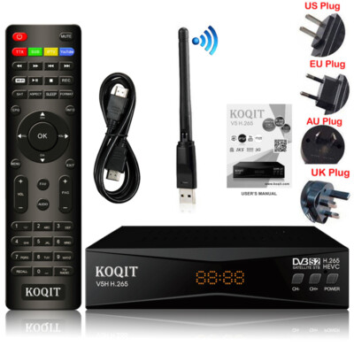 HEVC DVB-S2 FTA Satellite TV Receiver Youtube TV Decoder HD MPEG4 Wifi Mirroring