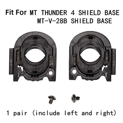 Pair Helmet Visor Shield Base Fit For MT Thunder 4 Shield MT-V-28B Shield Base