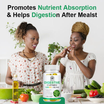 Digestive Enzymes Prebiotic & Probiotics Gas, Constipation & Bloating Relief