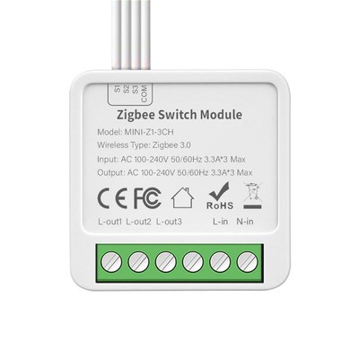 New Tuya Zigbee / WiFi Mini Smart Switch 2/3/4 Gang Support 2-way Control With S