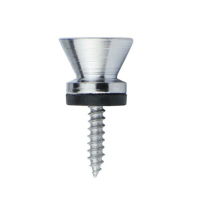 2pcs Chrome Guitar Metal Strap Lock Button Pegs End Pins for Guitar Bass Ukulele