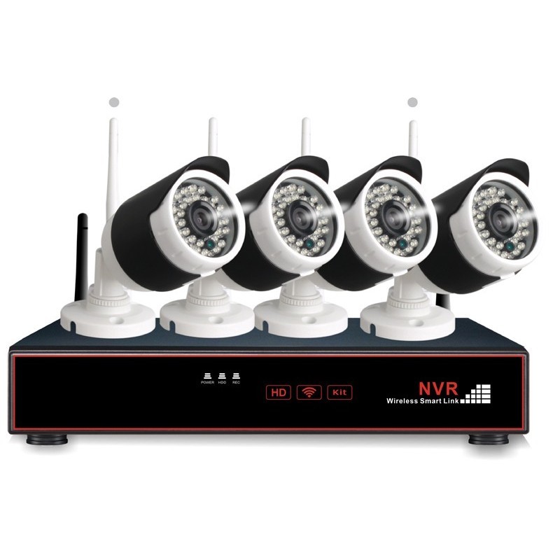 1.3 MP 2.4G 4CH Wireless Videosorveglianza KIT 4 WIFI IP 960P CCTV Linq ZB-WK204