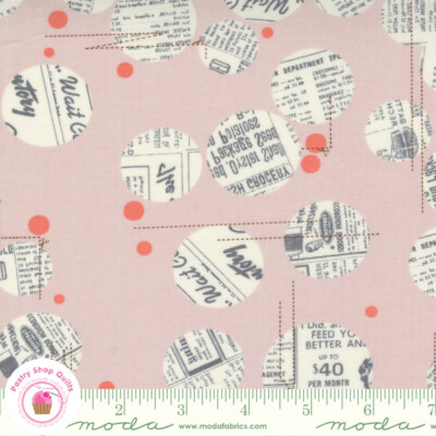 Moda CELESTIAL 1762 23 Moonbeam Pink Gray Circles ZEN CHIC Quilt Fabric