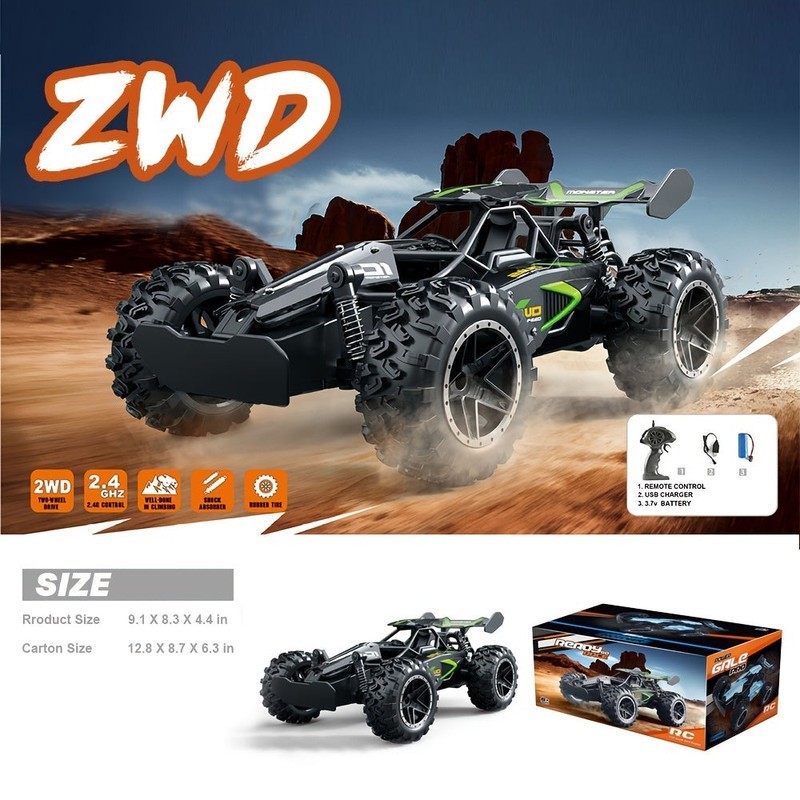 1:18 Off-Road RC Car SUV Buggy, 2.4GHz High-Speed Remote Control, Rechargeable