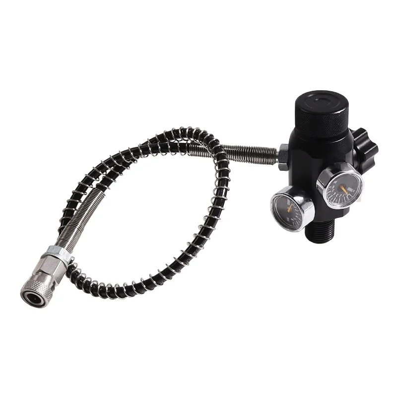6000Psi 630Bar High Pressure Tank Filling Station Scuba Diving Valve Double Gaug