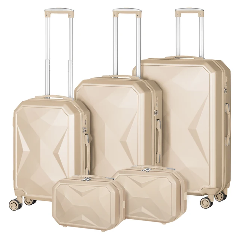 Luggage Set 5Pieces Hard Shell Suitcase Set Family Travel Lu
