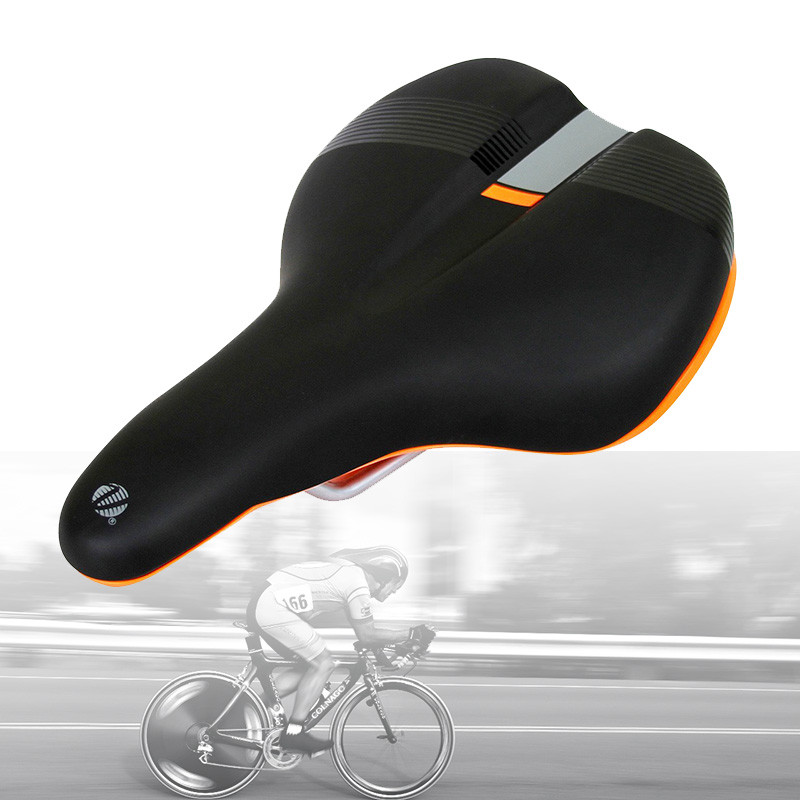 Microfiber Seat Steel Rail Comfort Bike Gel Saddle