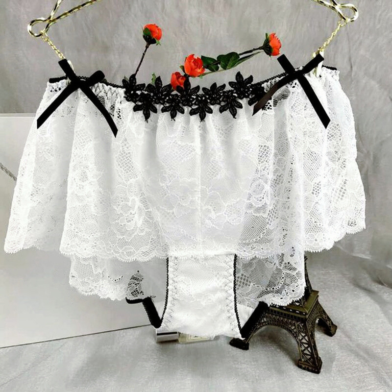 2X Lady Lace Panties Briefs Knickers Sexy Lingerie Underwear Hollow Out Lolita