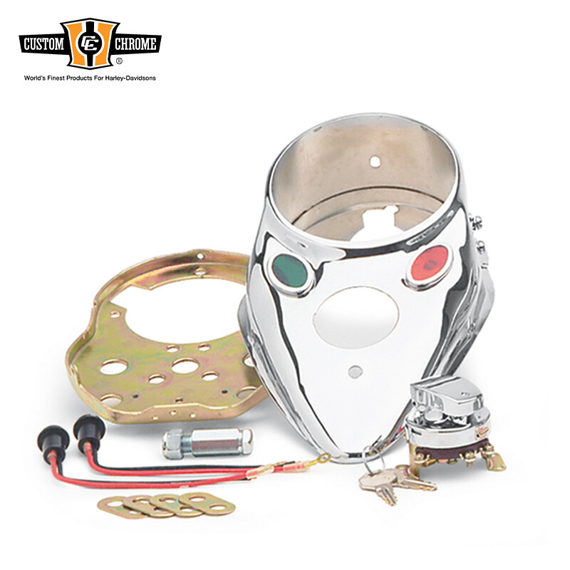 Chrome Cateye Dash Panel Mounting Kit Fit For Harley Davidson