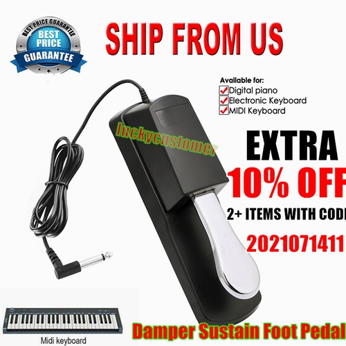 Durable Electronic Piano Keyboard Sustain Pedal for Yamaha Casio Korg Roland