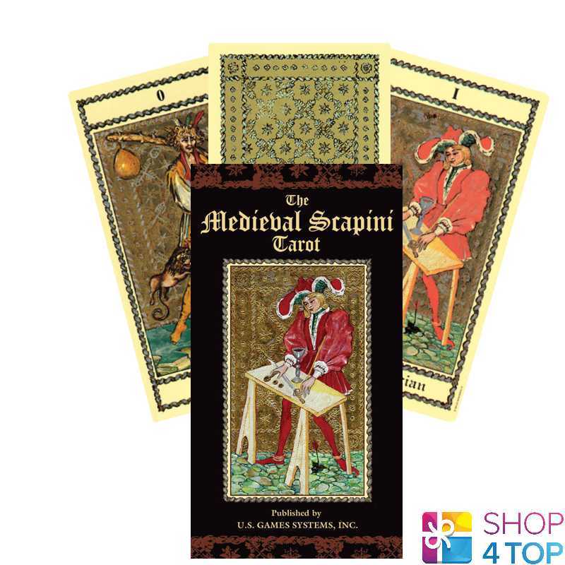 THE MEDIEVAL SCAPINI TAROT CARDS DECK LUIGI SCAPINI US GAMES