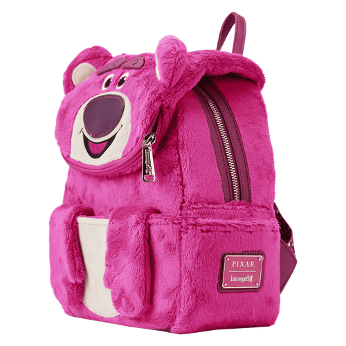 disney pixar:lotso cosplay sherpa mini backpack Toy Story Lotso Bear Plush Pink  Get Lojos Mojo With adjustable straps and room for your daily essentials Loungefly Lotso Mini Backpack, Toy