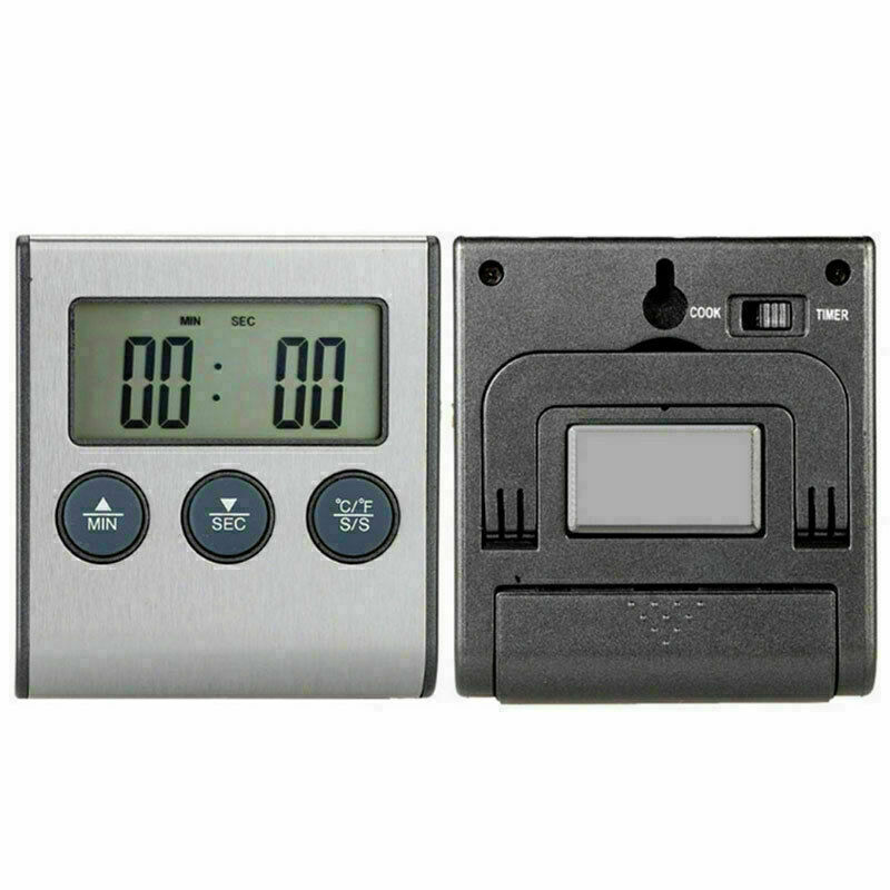 Digital Lcd Thermometer Timer Fur Bbq Grill Kuche Kochen Tool R0m1 Backofen De Ebay