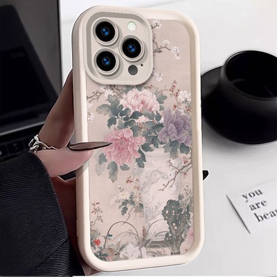Luxury Flower Back Case ShockProof Phone Cover Women For OPPO VIVO Infinix Tecno