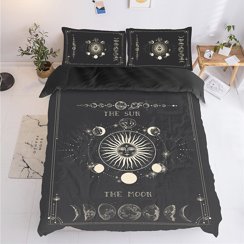 3d Totems Sun Moon Duvet Cover National Style Comforter Cover