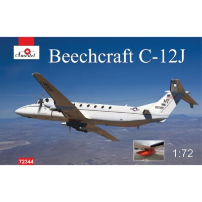 Amodel 72344 Plastic model airplane kit Scale 1:72 Beechcraft C12J kit modelling