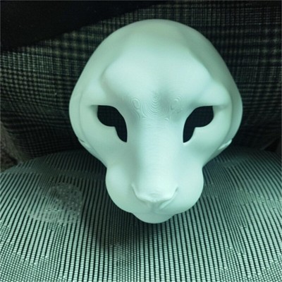 Fursuit Head Shell Leopard 3D Printing Head Shell Kemono Mask DIY Headbase