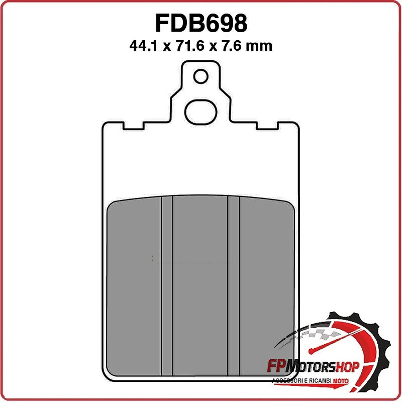 PASTIGLIE FRENI PER MOTO FDB698P PINZA GRIMECA 2 PISTONCINI 1025-1