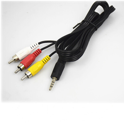 3.3/4.9ft 3.5mm to 3RCA AV Audio Video TV Cable Cord For Sony Digital Camcorder