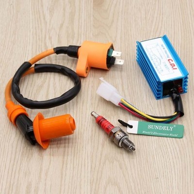 For 50cc - 125cc 150cc Braap SSR DHZ Pit Dirt Bike Racing CDI Ignition Coil Plug