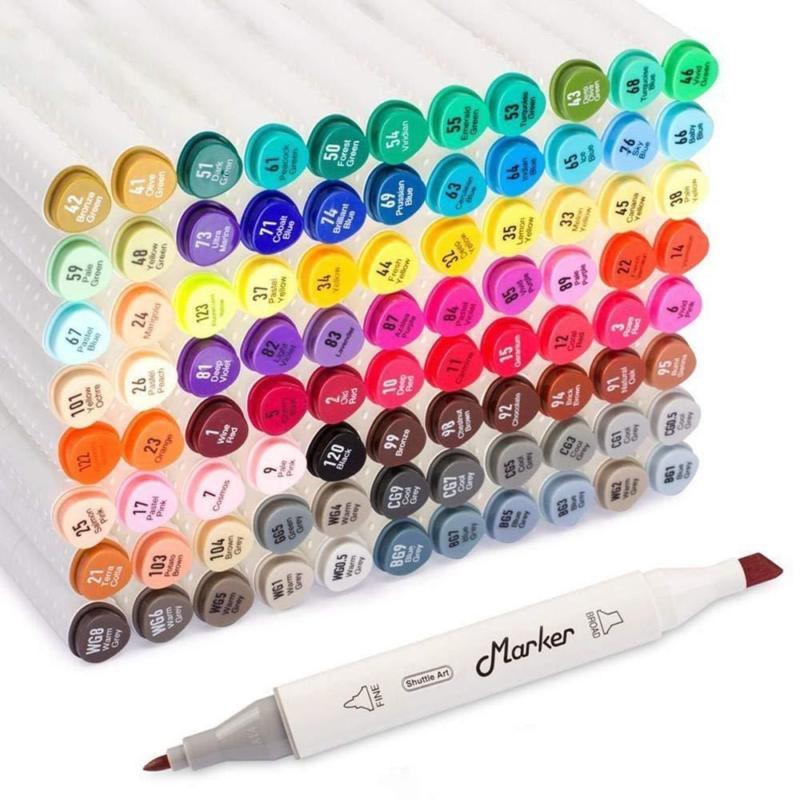 Shuttle Art 88 Colors Dual Tip Art Markers,Permanent Marker 