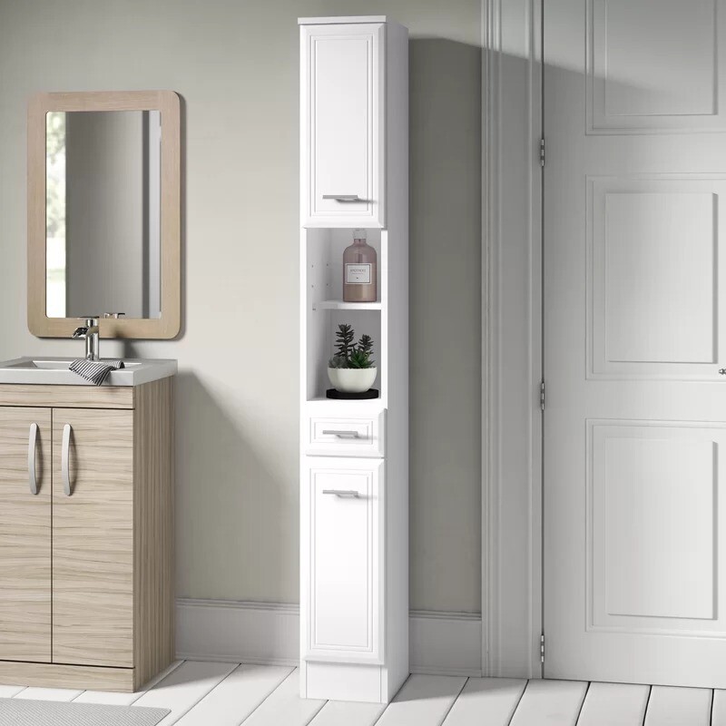 NEW UNBOXED Wayfair Tysen 25cm x 190cm Bathroom FreeStanding