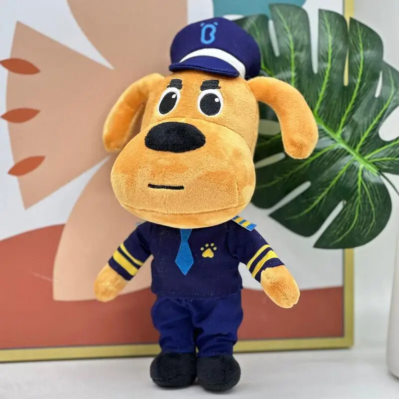 25cm Sheriff Labrador Plush Toys Cute Soft Pillow Dolls For Kids Birthday Gifts