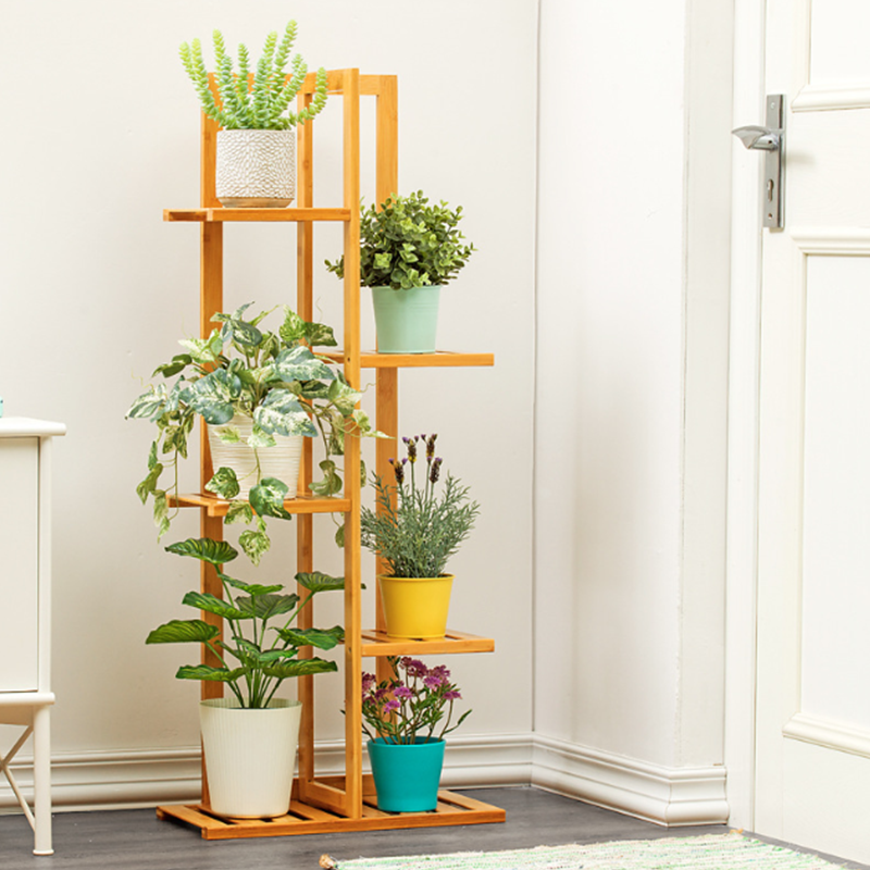 Holz Blumentreppe Blumenständer Pflanzenständer Blumenregal 5/6/7 Mehrstockig