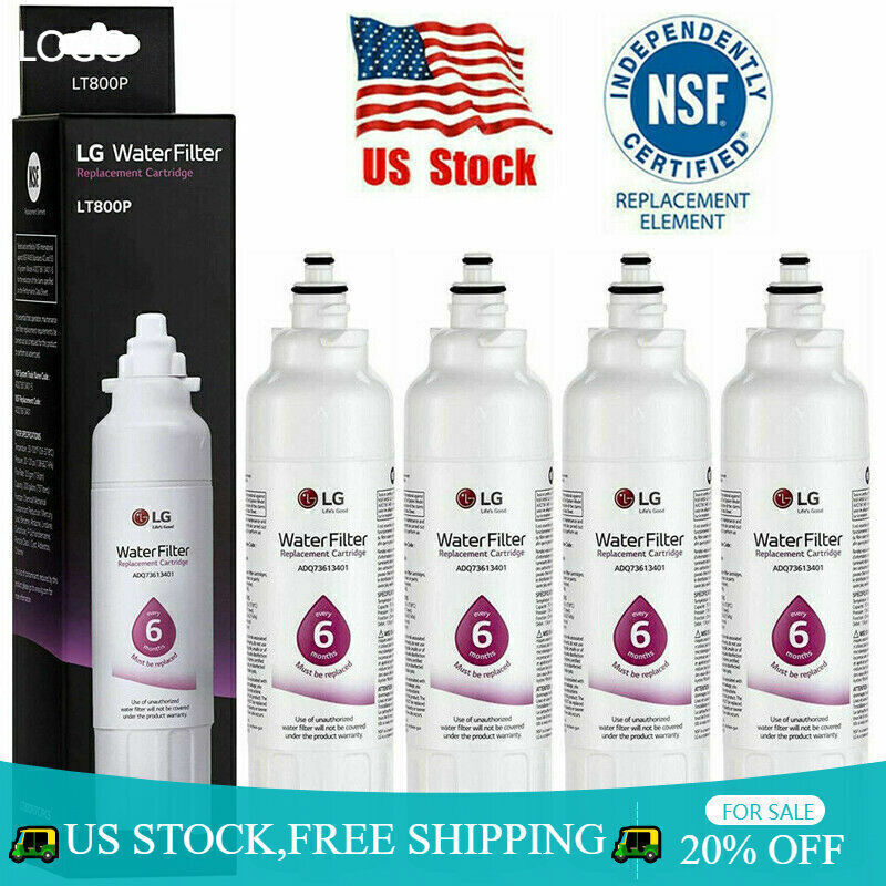 3/2PCS Lg Lt800p Refrigerator Replacement Water Filter Sealed Fit ADQ73613401 US