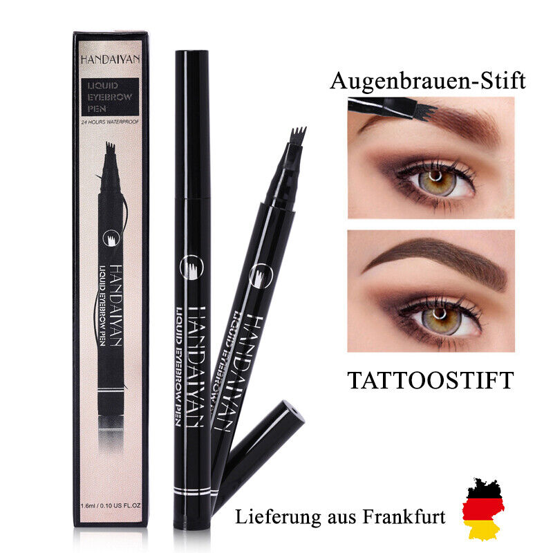 Neu Augenbrauenstift Tattoo Wasserfester Microblading Gabelspitze Eyebrow Liner