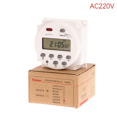 1Pc 12V 24V 110V 220V CN101A Digital LCD Power Timer Programmable Time Switch