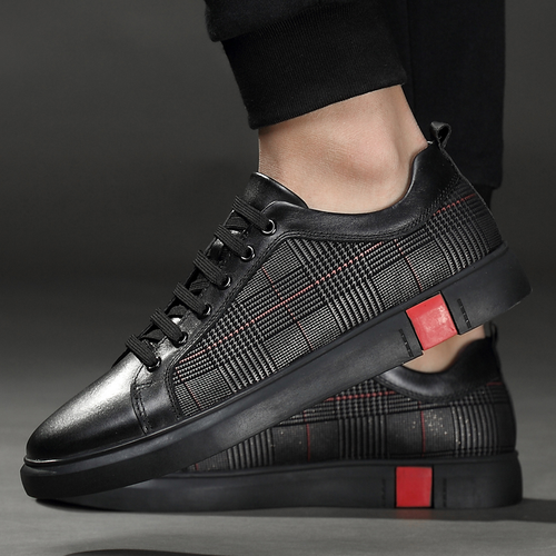 2023 Fashion Men shoes Genuine Leather Sneakers Mens Shoes