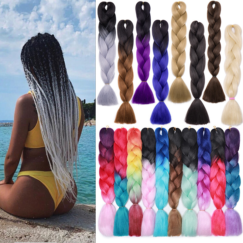 Ed Jumbo Braiding Hair Extensions Kanekalon Synthetic Crochet Braids Us