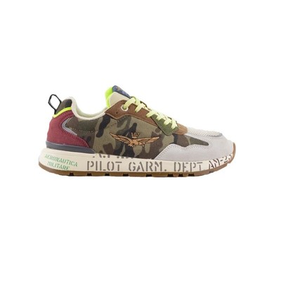 

Мужская обувь Aeronautica Militare Sneakers SC214 Red Camouflage White Pilot F