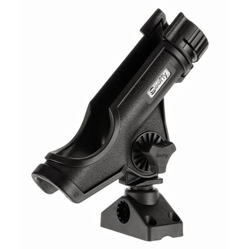 Scotty QUAD Powerlock Rod Holders w/ 241 Combination Side / Deck Mount  4 Pack