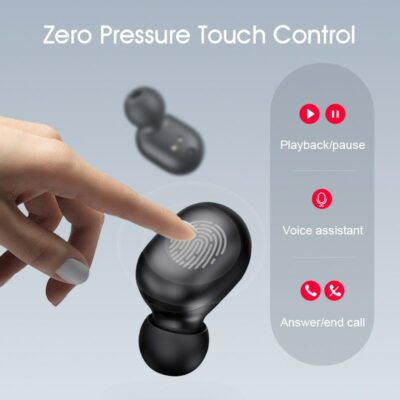 Fingerprint Touch Bluetooth Earphones Wireless Headphones Stereo Haylou GT1 TWS