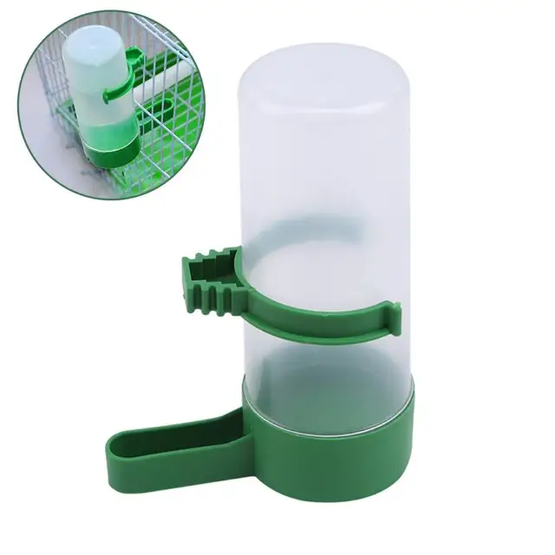 S Automatic Parrot Feeder Drinker Bird Pigeons Cage Feeder Pa