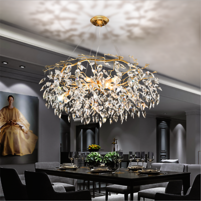 Gold and 2024 crystal chandelier