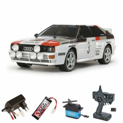 Tamiya Audi Quattro A2 1/10 Onroad 4WD TT-02 Bausatz Komplettset #300058667SET