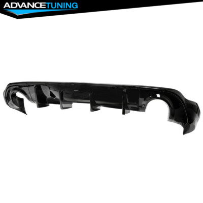 Fits 11-24 Dodge Durango Rear Bumper Lip Diffuser Gloss Black V2 Splitter Guard