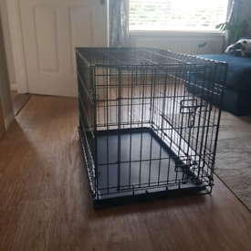 Pets at Home single door dog crate black small