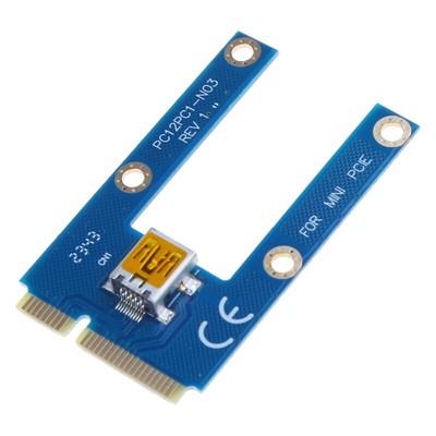 PCI-E 1x to 16x Adapter Board Extension Card PCI-E USB Adapter Card