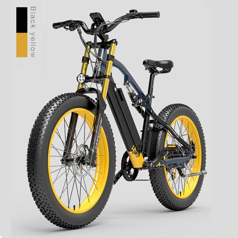 26" Electric Bikes 1000W Mountain Bike E-bike Fat Tire Bicycle Ebike MTB HF