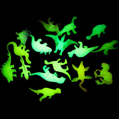 16pcs/set Luminous Jurassic Noctilucent Dinosaur Toys Glow In The Dark DinosauN8